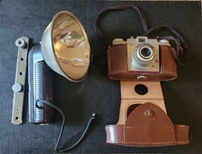 Vtg Kodak Pony 135 film camera w/Anastar 44mm f/3.9 lens UNTESTED w/acces as is