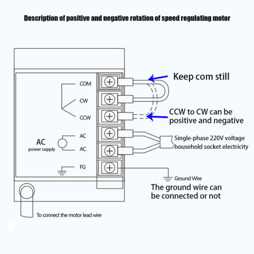 Getriebemotor AC110V High Torque Elektro 450U/min Reversible Speed Reduction Motor - Bild 14 von 16