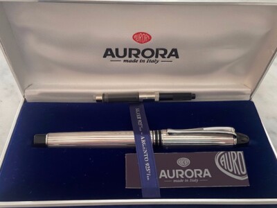 Aurora Ipsilon 925 Sterling Silver Fountain Pen - Made in Italy | eBay