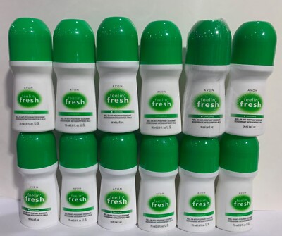 12 Pack - AVON FEELIN FRESH ORIGINAL ROLL-ON ANTIPERSPIRANT DEODORANT 2.6 OZ