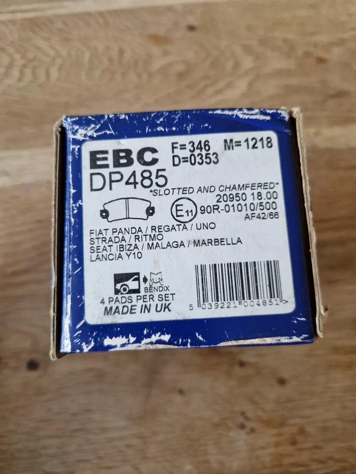 Juego de pastillas de freno para Fiat Strada, Seat Malaga EBC DP485 Foto 4 de 4