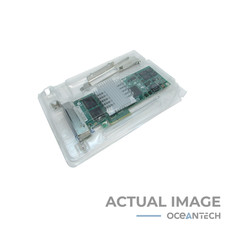 Intel Pro 1000 PT Quad Port PCI-E Ethernet Adapter EXPI9404PTLBLK Both Brackets