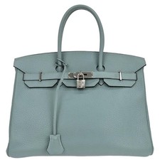 Borsa a mano Hermes Ciel Taurillon Clemence Birkin 35 □P 121.E 135962