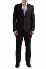 Versace Collection Men's 100 Wool Brown Two Button Suit Size 40 42