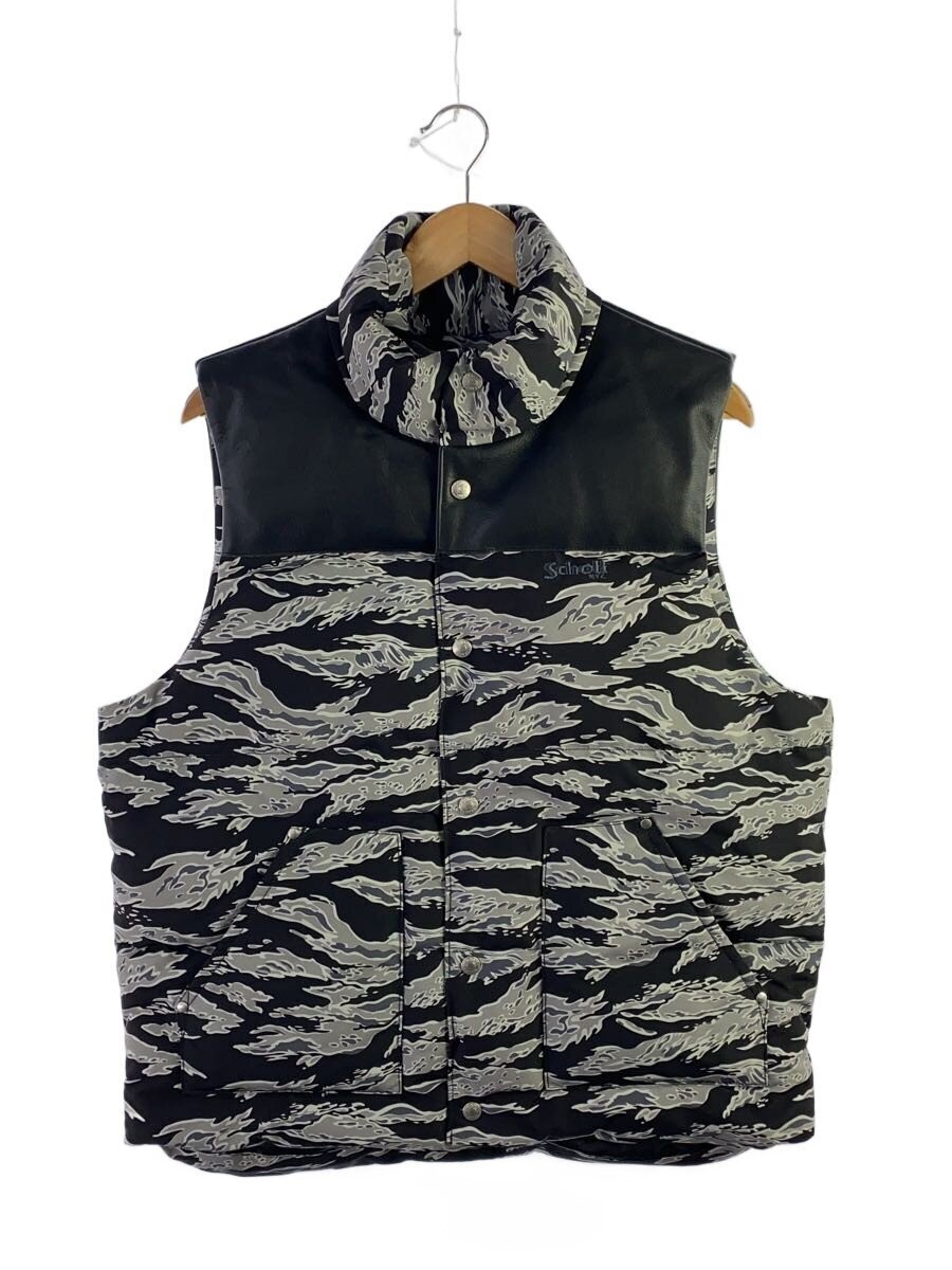 Schott Down Jacket Polyester Black Camouflage - image 1