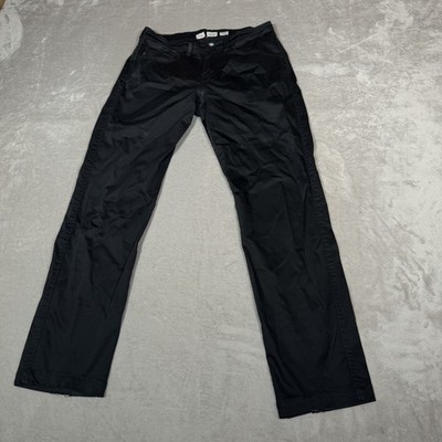 Todd Oldham Jeans Mens 36x30* Black Dark Wash Straight Leg Button Fly Denim