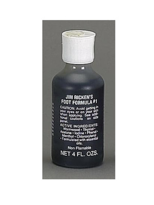 Jim Ricken's Foot Formula #1 - 4 oz Bottle - Thrush, Sensitive Soles, Bruises