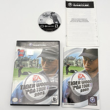 Tiger Woods PGA Tour 2003 (Nintendo GameCube, 2002) Complete w/ Manual Tested