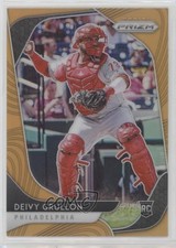 2020 Panini Prizm Neon Orange Prizm 68/100 Deivy Grullon #72 3c7