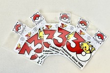 Pokemon B-Side Label Sticker 30th Anniversary Waterproof Set of 5