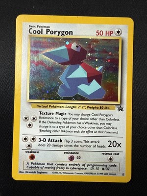 Cool Porygon - WOTC Black Star Holo - 15 - LP Condition