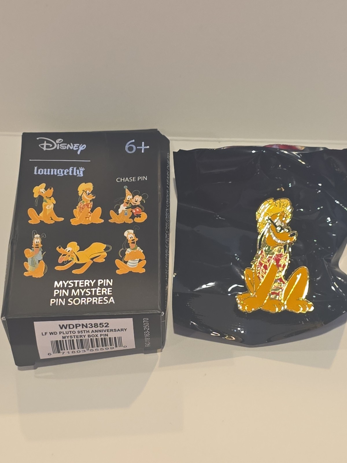 Loungefly Disney Pluto 95th Anniversary Costume Mystery Box Pin - Hawaiian Shirt