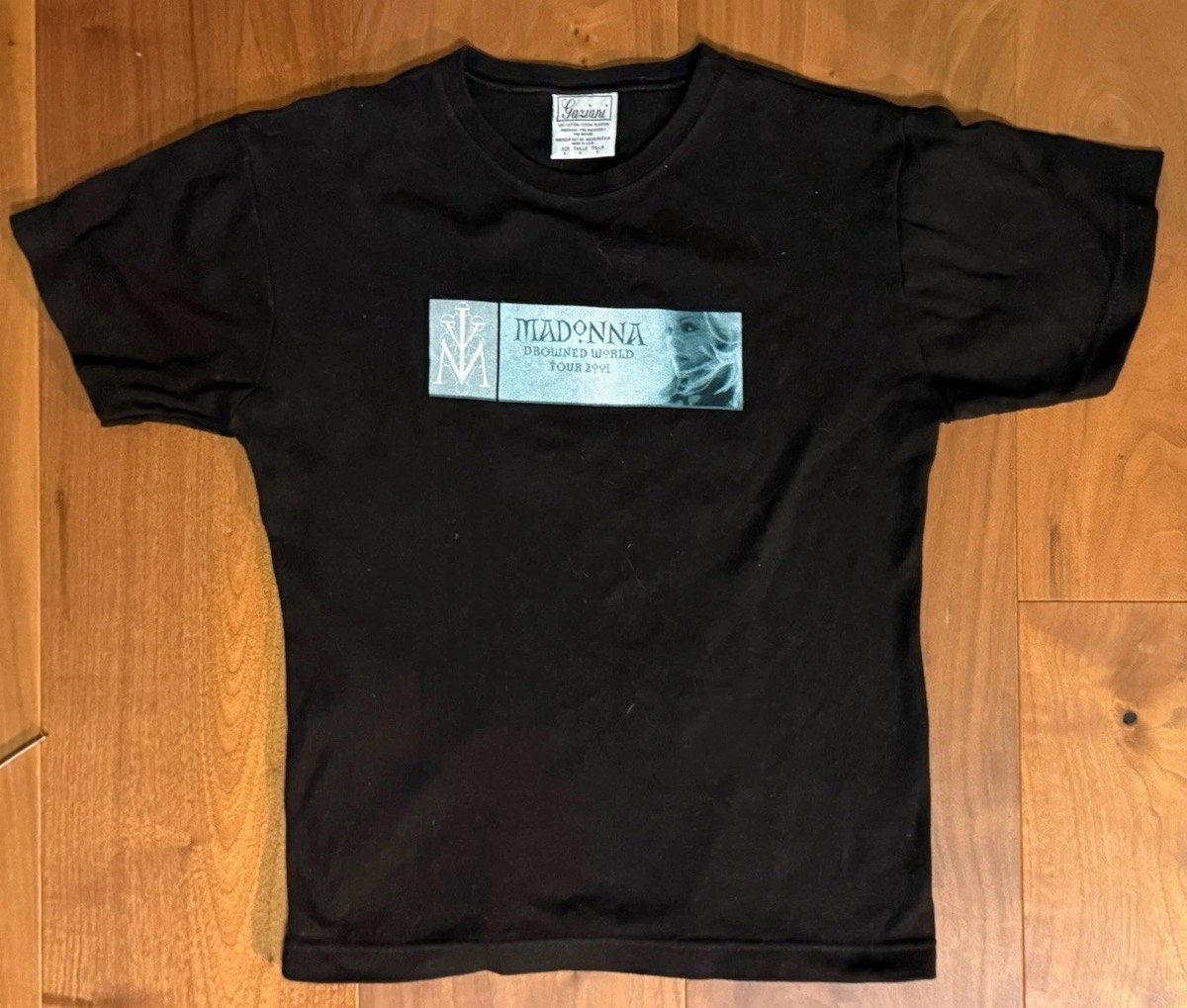 NWOT Madonna. “Drowned” World Tour 2001 Shirt. Baby T Women Size
