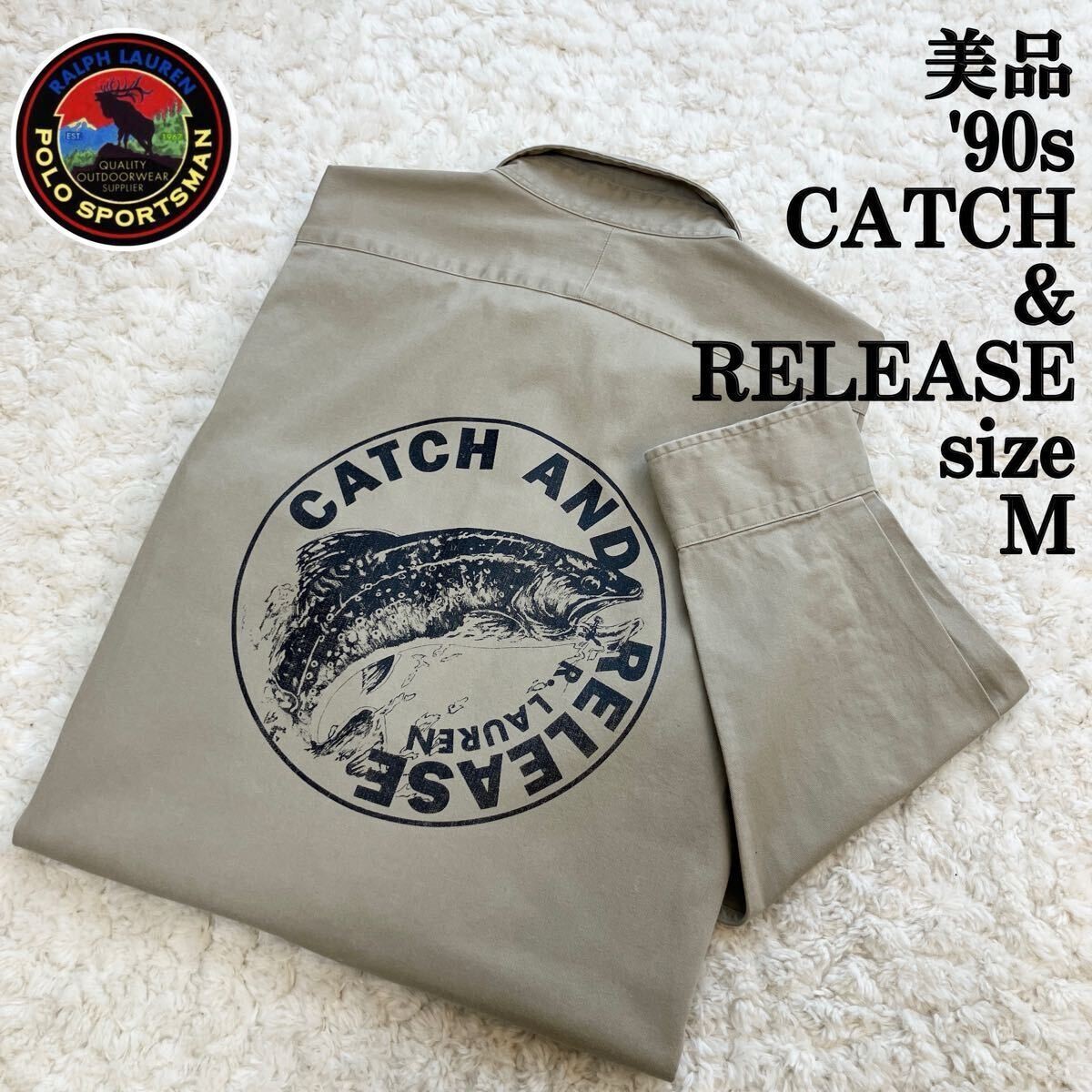 トップス 90s Polo Ralph Lauren COUNTRY Fishing Vintage 1990s Polo Country Ralph Lauren Sportsman Hunting