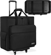 Rolling PC Carrying Case Desktop Gaming PC Tower Travel Case with Wheels for ...