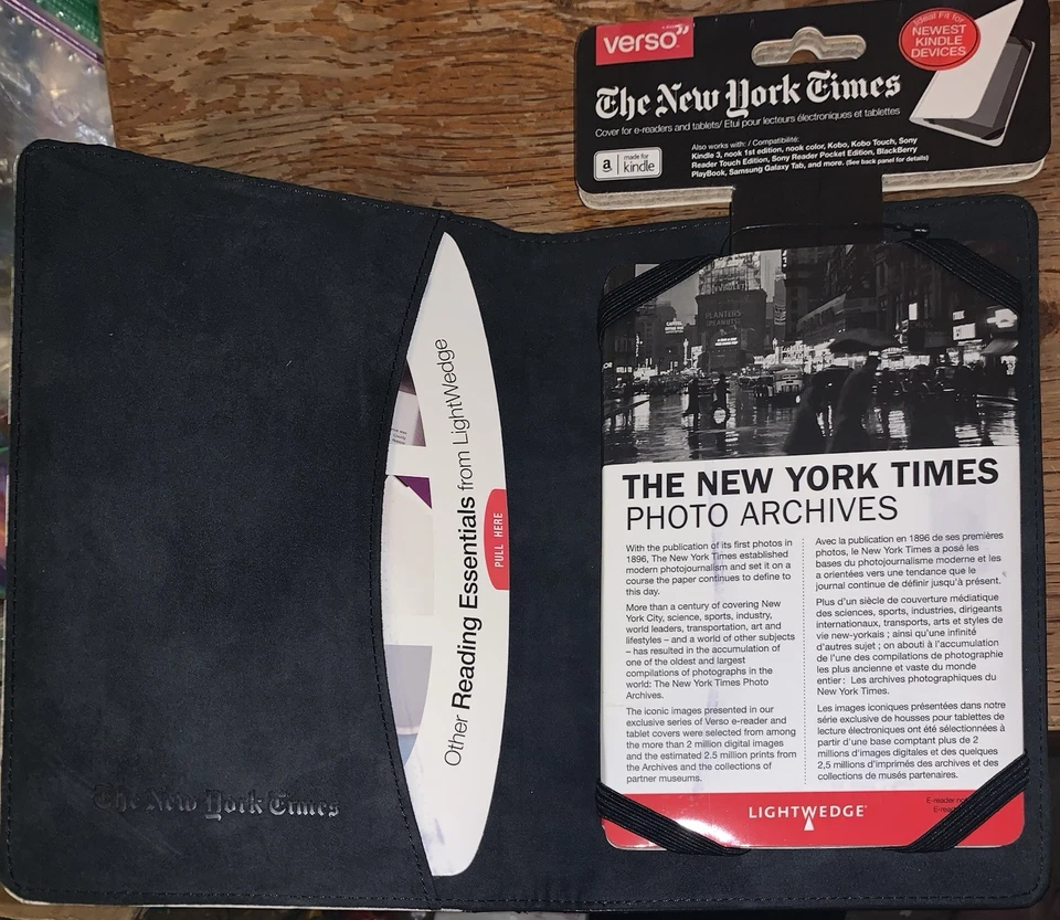Kindle Fire Case Verso Liberty Face B/W NY Times Case ~Fits Newest Kindles ~ NEW - Image 2 of 4