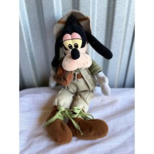 Disney Goofy Safari Plush Beanbag Doll in Outfit with Camera & Hat