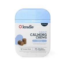 Kradle Calming Daily Soft Chews for Stress  Anxiety in Dogs, Chicken Flavor