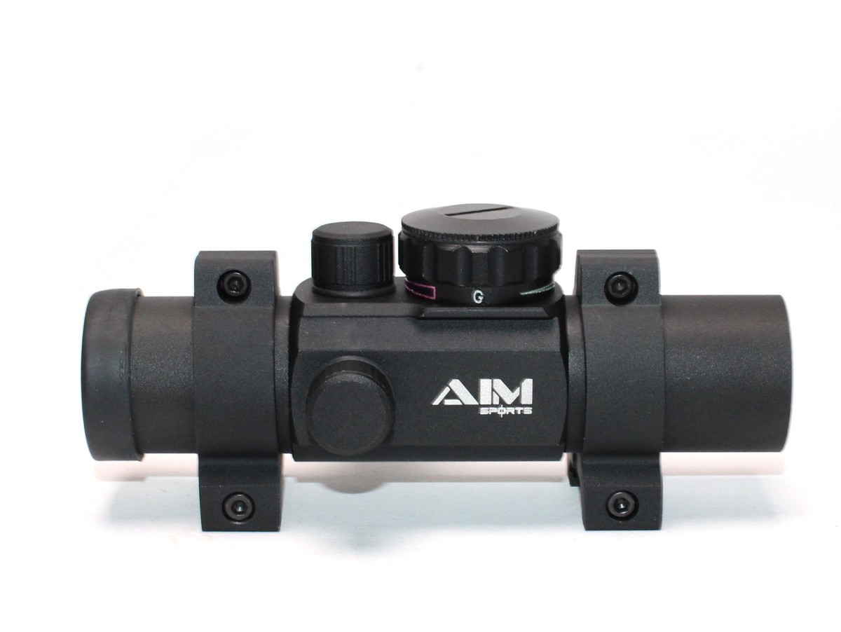 AIM Sports 1x25 Dual-illumination Red Dot Sights with Adjustable