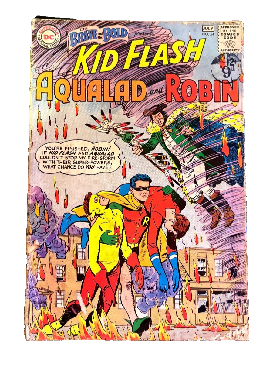 BRAVE AND THE BOLD #54 (1964) - GRADE 3.0 - DC 1ST TEAM APPEARANCE TEEN TITANS