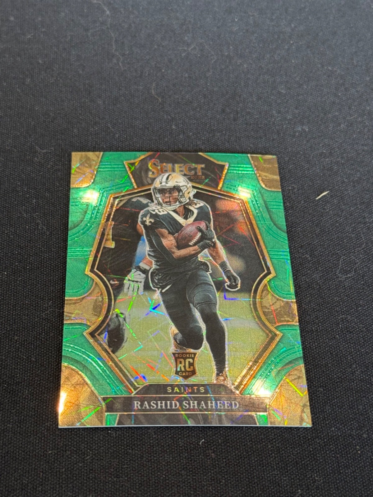 2022 Panini Select #172 Rashid Shaheed Green Rookie RC 5/5 BOOKEND