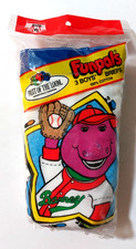 New Barney Funpals Fruit of the Loom 3 Pack Boys Briefs SIZE 6 VTG 90s Rare HTF