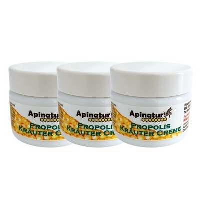 3x Propolis Kräuter Creme 50ml Dose / 150ml Gesamtinhalt