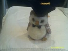 Vintage Ty Beanie Baby Smarter the Graduation Owl-org tags-DOB 6/12/2001