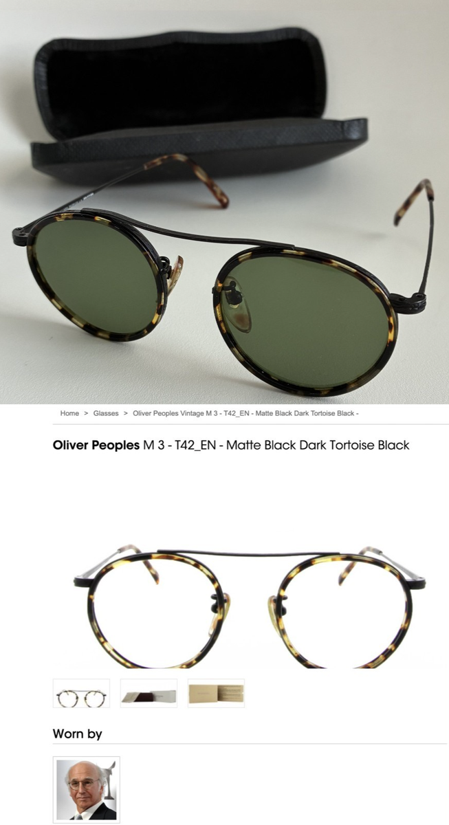 英90sヴィンテージランプ Olivers社製 ミッドセンチュリー RARE 1980's Vintage Oliver Peoples LA M-3 Sunglasses Larry David
