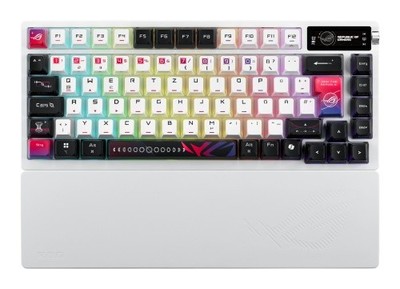 ASUS ROG Azoth X Tastatur Gaming USB + RF Wireless + Bluetooth QWERTZ Weiß