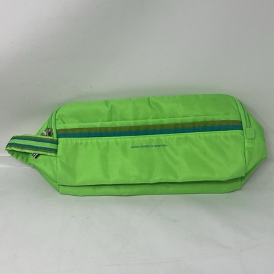 United Colors of Benetton Toiletry Bag Vintage Neon Green Travel Bag