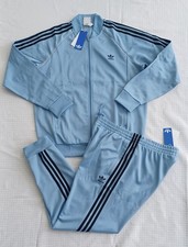 adidas Originals SST Superstar Tracksuit Mens Blue Authentic 2 Piece Set Sz M, L