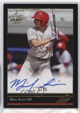 2018 Leaf Ultimate Draft 92 Black Gold 5/25 Mike Siani #BG-MS1 Auto 18wm