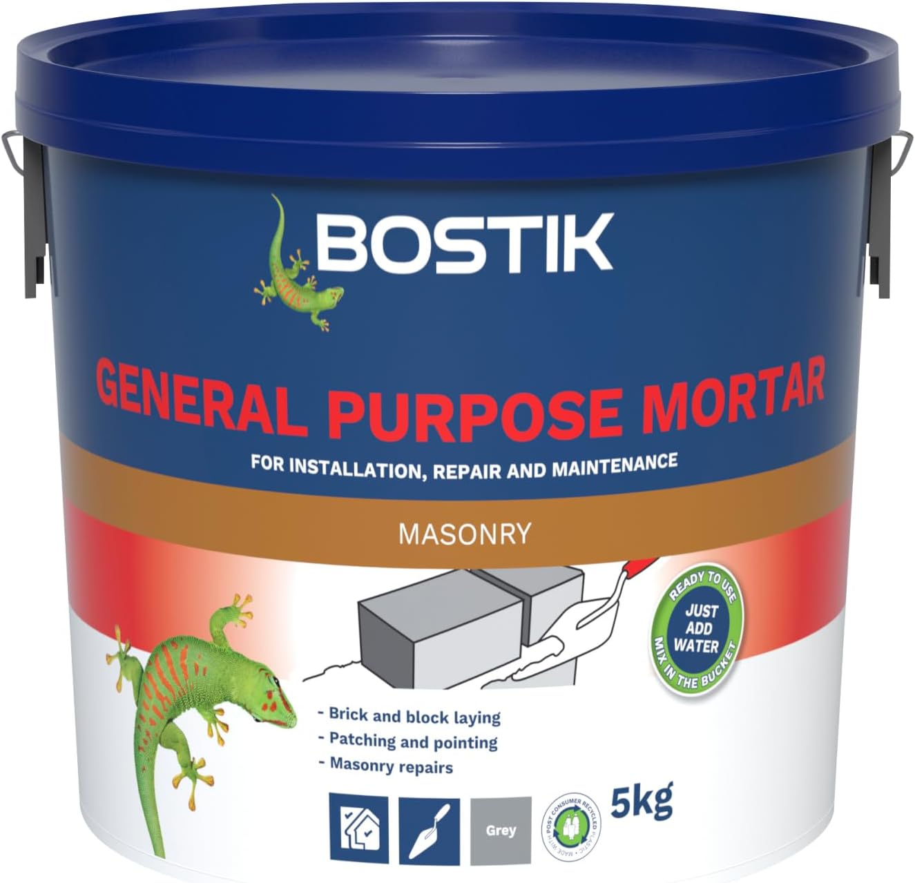 Bostik Cementone General Purpose Mortar Pre-Mixed Easy Use for Interior Exterior