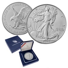 2026 American Silver Eagle Coin BU in U.S Mint Box