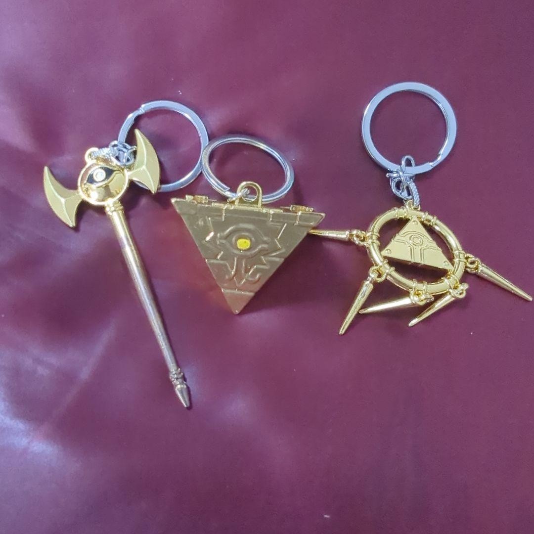 YuGiOh! Millennium Items Charms Set Puzzle, Ring, Rod VG | eBay