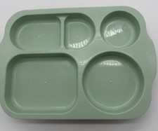 12-Inch 3 Divided Plates for Kids Adult Wheat Straw Plates Micro Dishwasher Safe