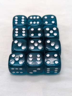(12) D6 14mm Blue Games Workshop Dice Warhammer 40K Age Of Sigmar