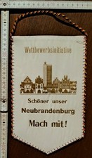 11. Parteitag SED Partei Mach Mit Sch&ouml;ner Unser Neubrandenburg Wimpel DDR GDR