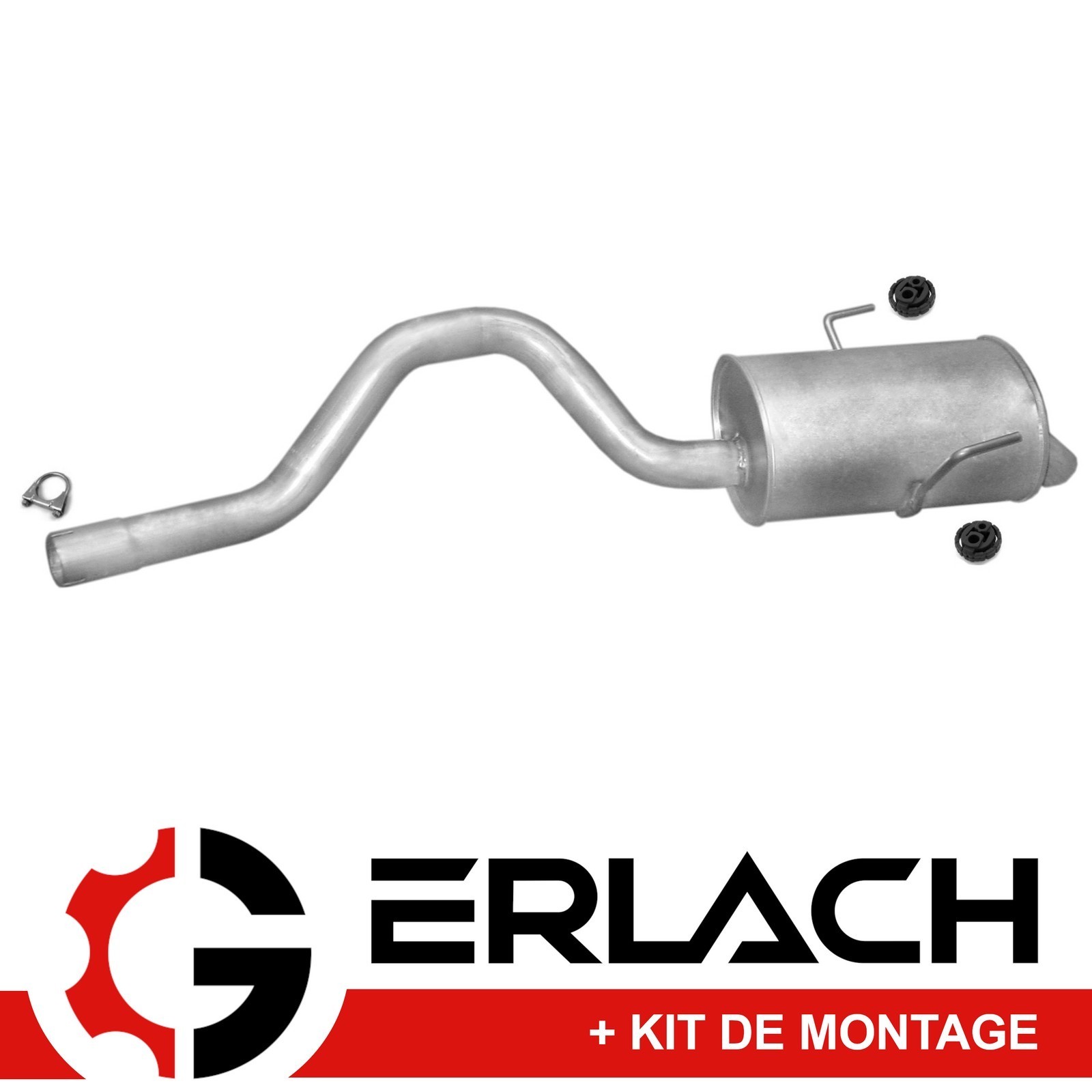 Silencieux arrière pour Renault Espace 3 Echappement en acier alu pour monospace 1.9 2.2 D TD