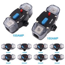 30A-300A Amp Circuit Breaker Audio Fuse 12V DC Car Boat Manual Reset Switch