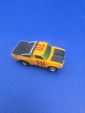 Vintage Aurora AFX Slot Car - 1745 DATSUN PICKUP TRUCK Orange/Black WORKS S14
