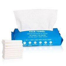 Disposable Face Towels Ultra Soft Biodegradable Cleansing Wipes Makeup Remover