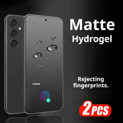 2x Display Schutzfolie Matt Hydrogel für Samsung S22 S23 S24 S25 Plus+ Ultra