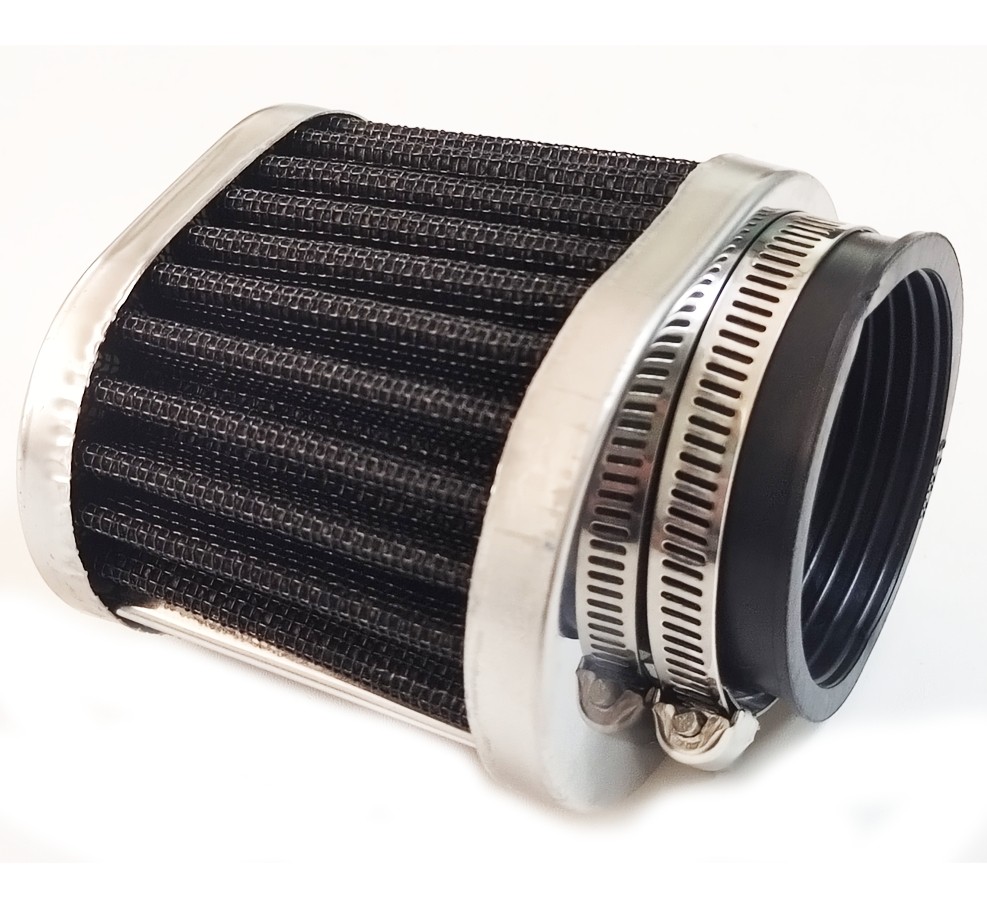 Filtro Aria Universale BARTOO 51mm 2 Pollici Rosso - A Cono, Riavvitabile, Per Moto E Scooter
