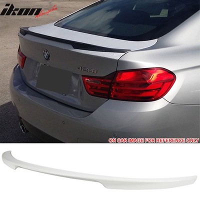 Fits 15-20 BMW F36 4 Series Gran Coupe Performance Rear Trunk Spoiler #300 White