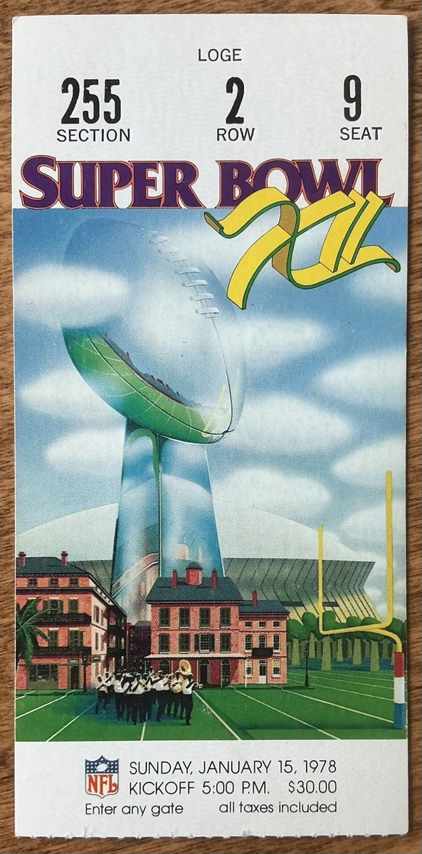 Super Bowl In Vintage Sports Ticket Stubs for sale | eBay