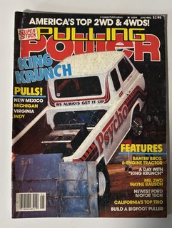 1985 Pulling Power Magazine June Vintage Monster Trucks Psycho Monster Vette