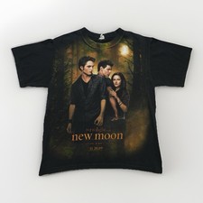 Twilight Saga New moon 2009 graphic Movie promo t-shirt Size Medium Anvil 19x24  
