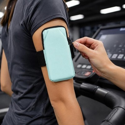 Handy-Armtasche verstellbar Handyarmbandtasche sweatfest für Fitnessstudio